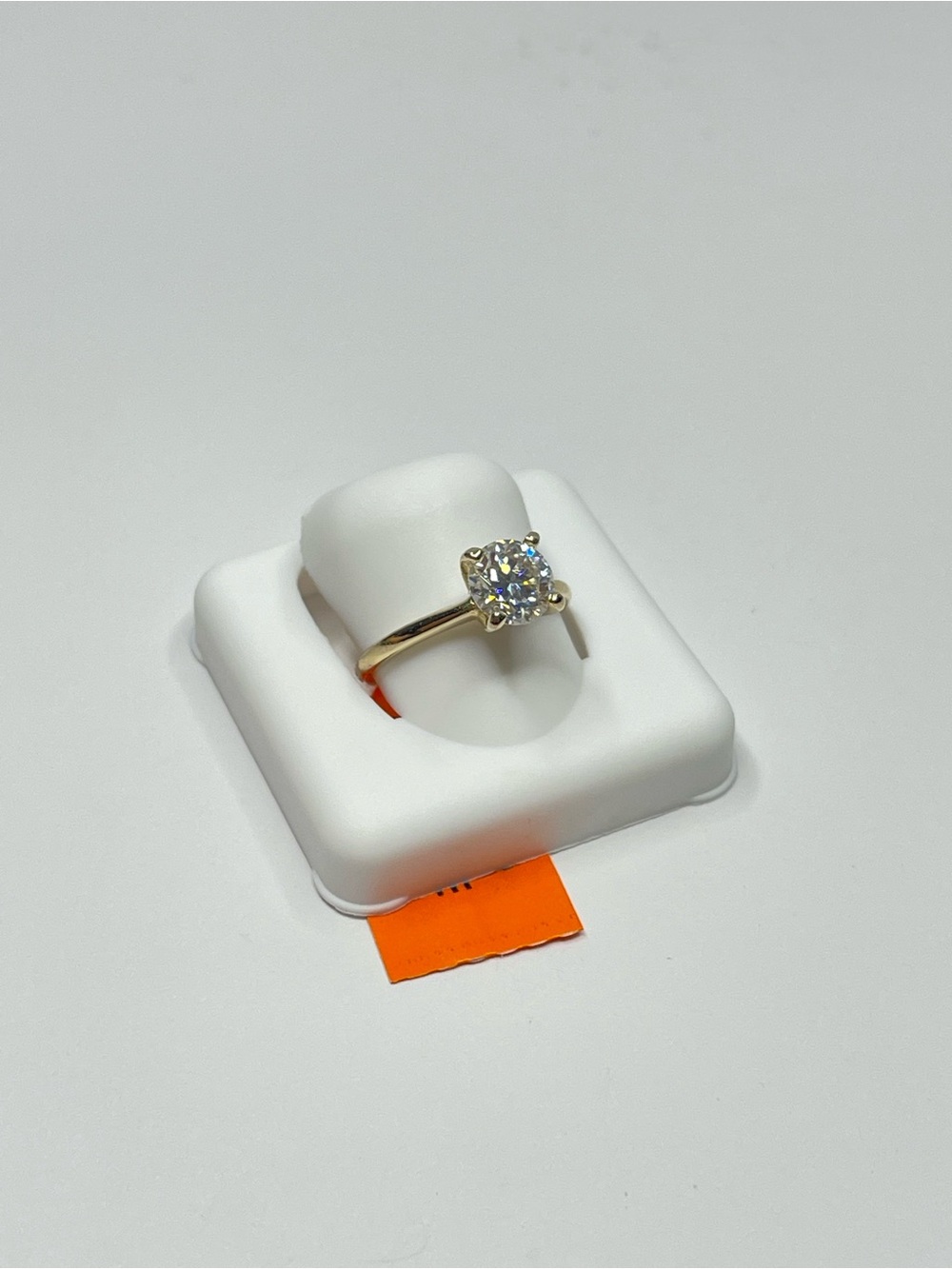 Classic 18k Gold Vermeil Over Solid 925 Sterling Silver with Moissanite - Picture 3 of 12